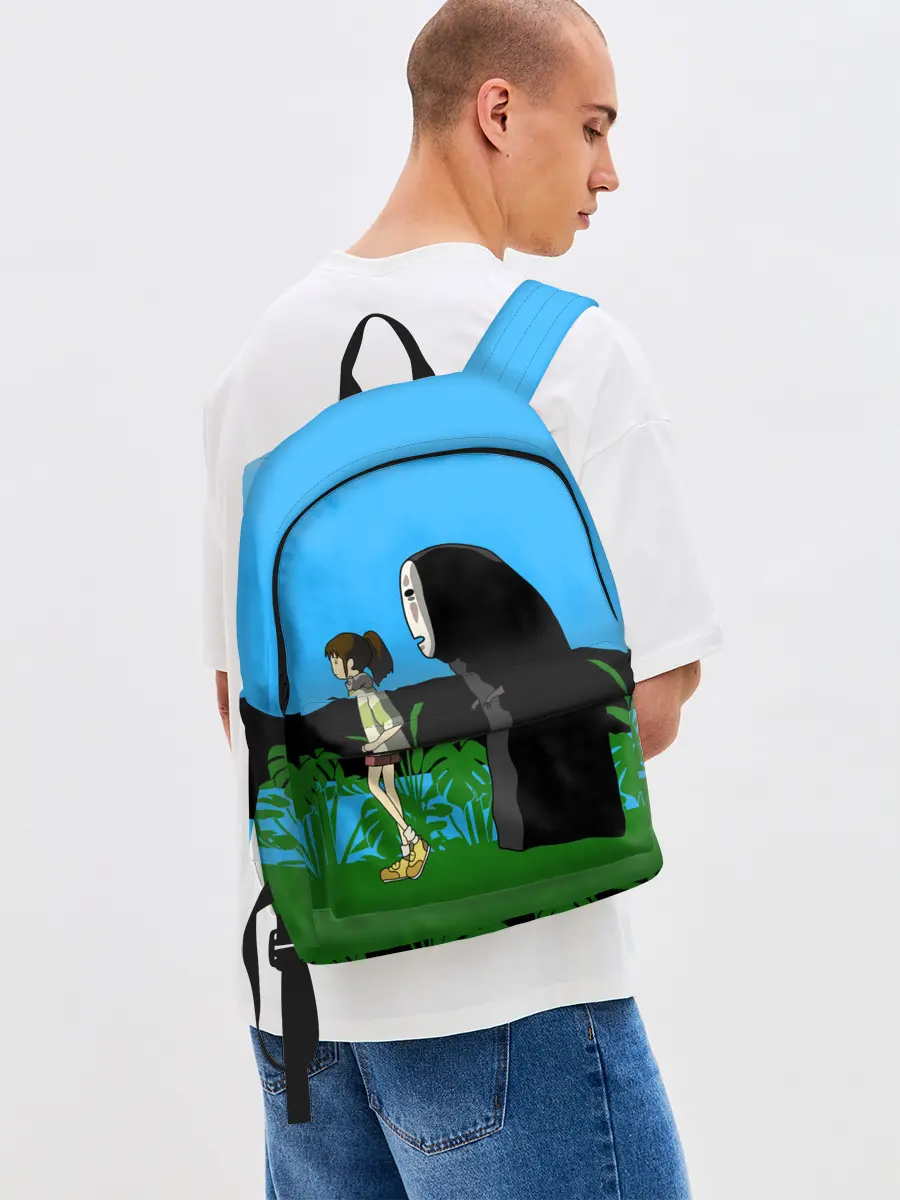 Рюкзак джинсовый / Тихиро гуляет с Каонаси