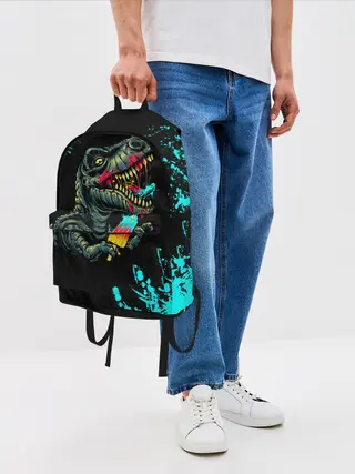 Рюкзак джинсовый / Godzilla