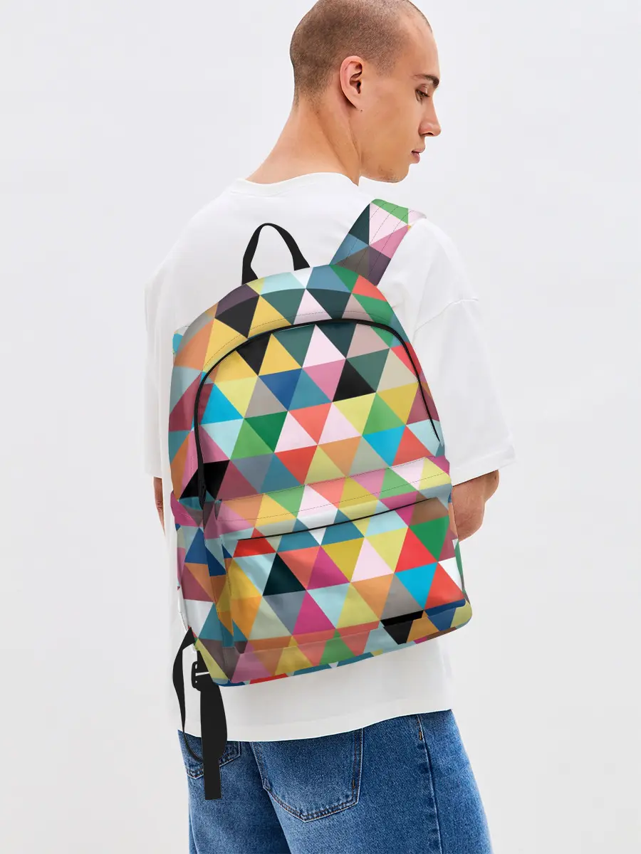 Рюкзак джинсовый / хипстерский паттерн