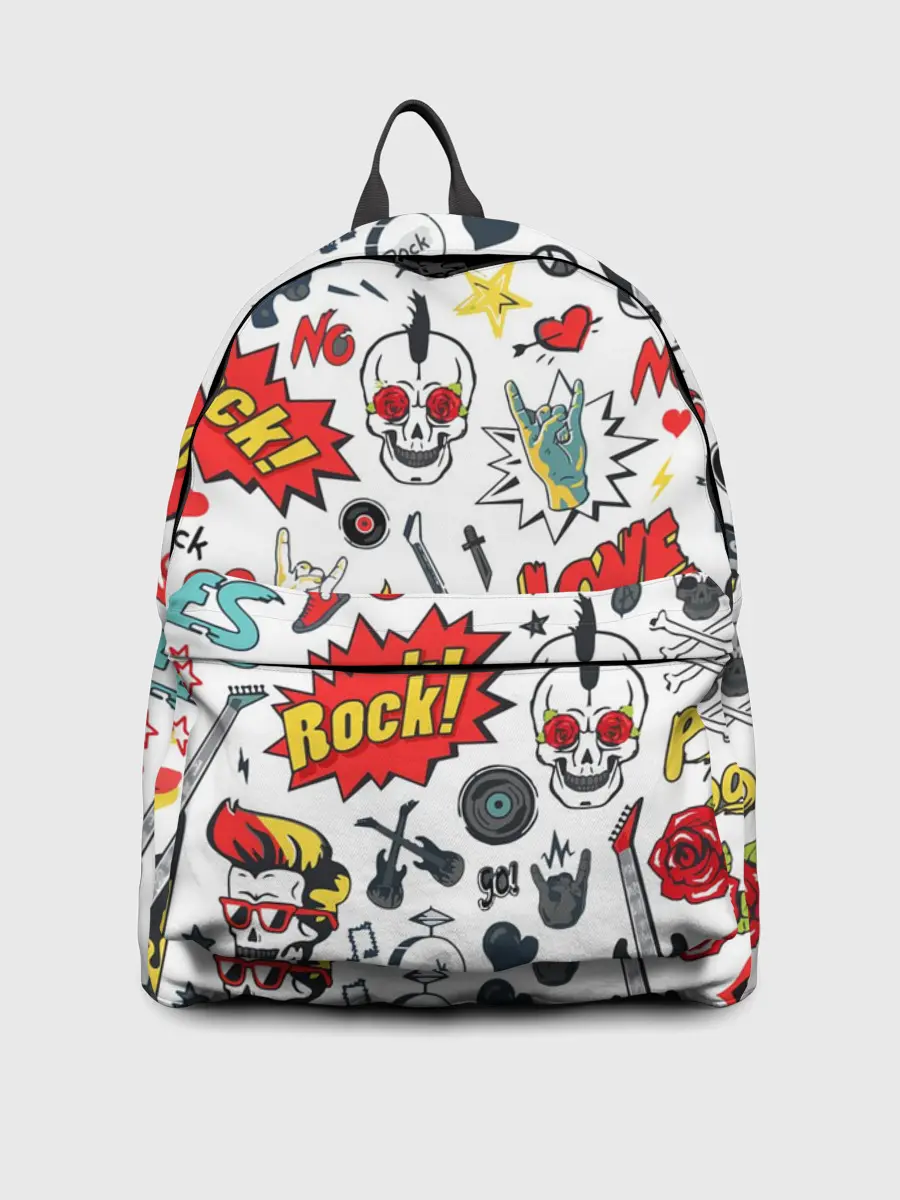 Рюкзак джинсовый / Я ЛЮБЛЮ РОК