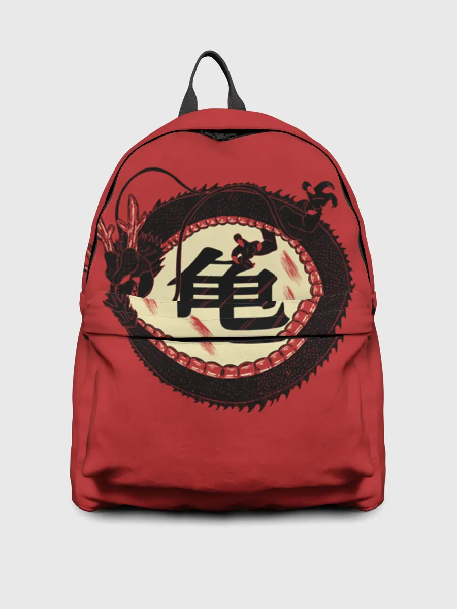 Рюкзак джинсовый / Иероглифы Китайский Дракон