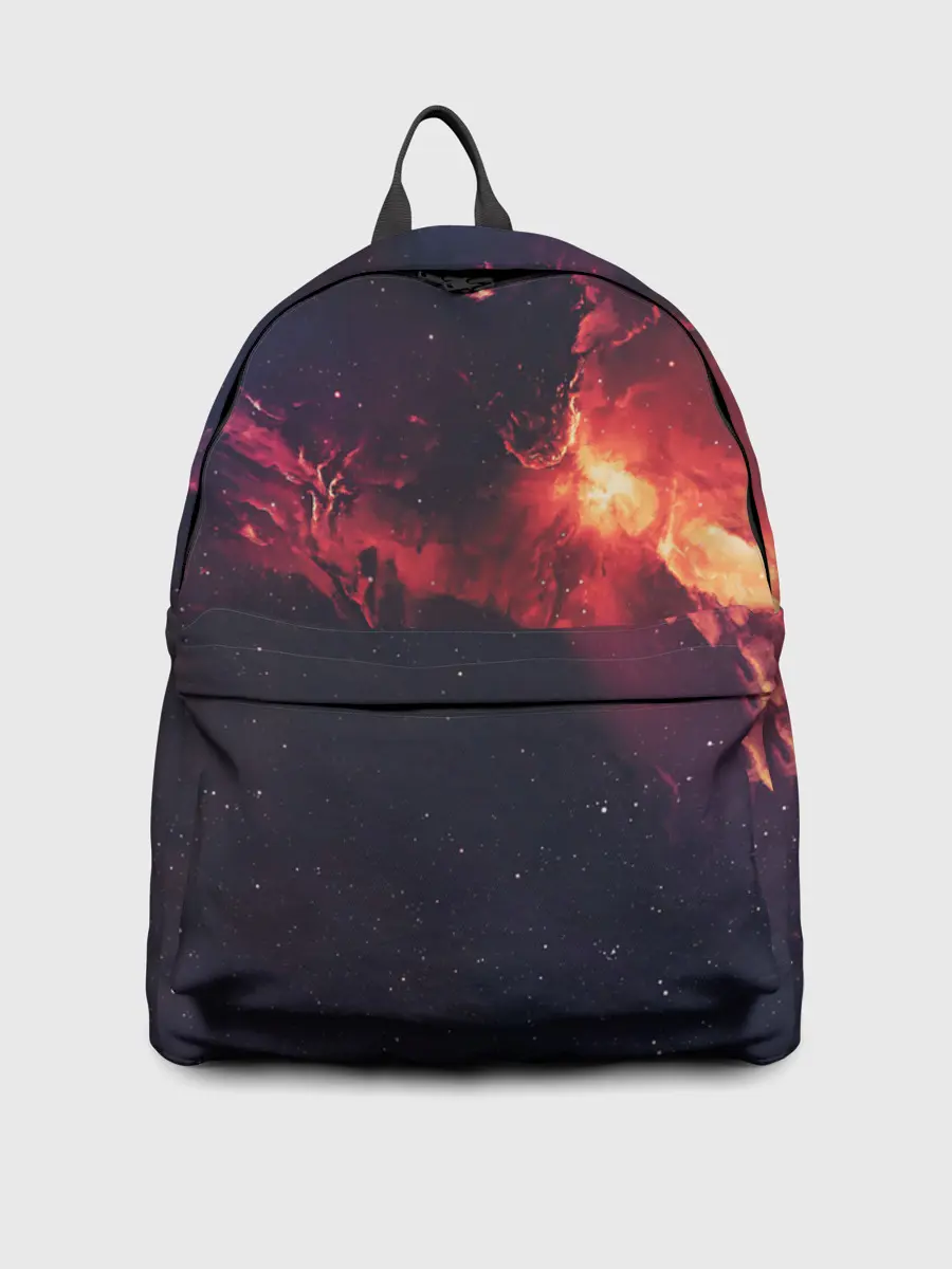 Рюкзак джинсовый / Взрыв в космосе