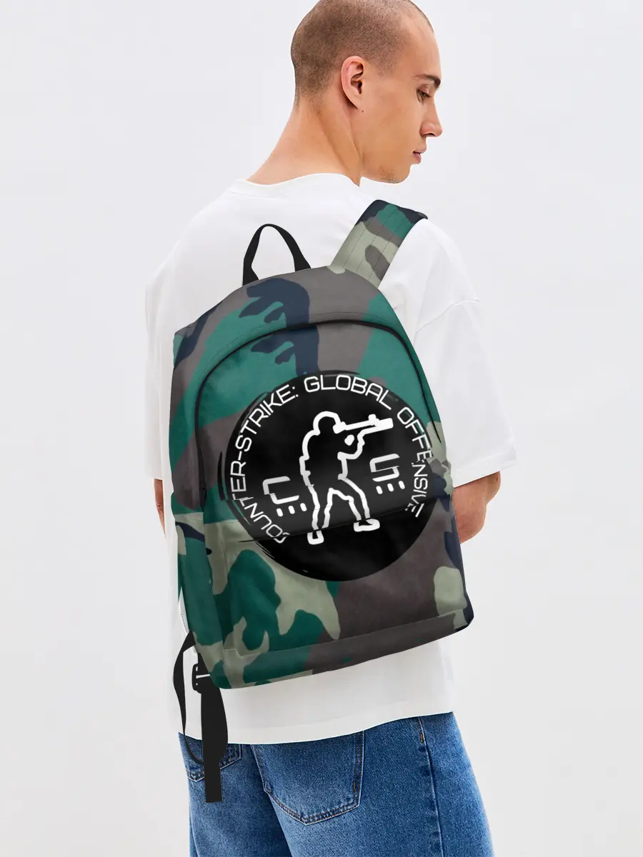 Рюкзак джинсовый / символика CStrike