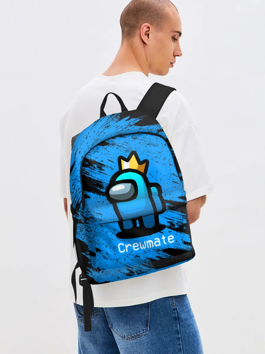 Рюкзак джинсовый / AMONG US - Синий в Короне