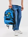 Рюкзак джинсовый / AMONG US - Синий в Короне