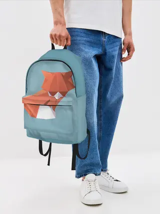 Рюкзак джинсовый / лиса