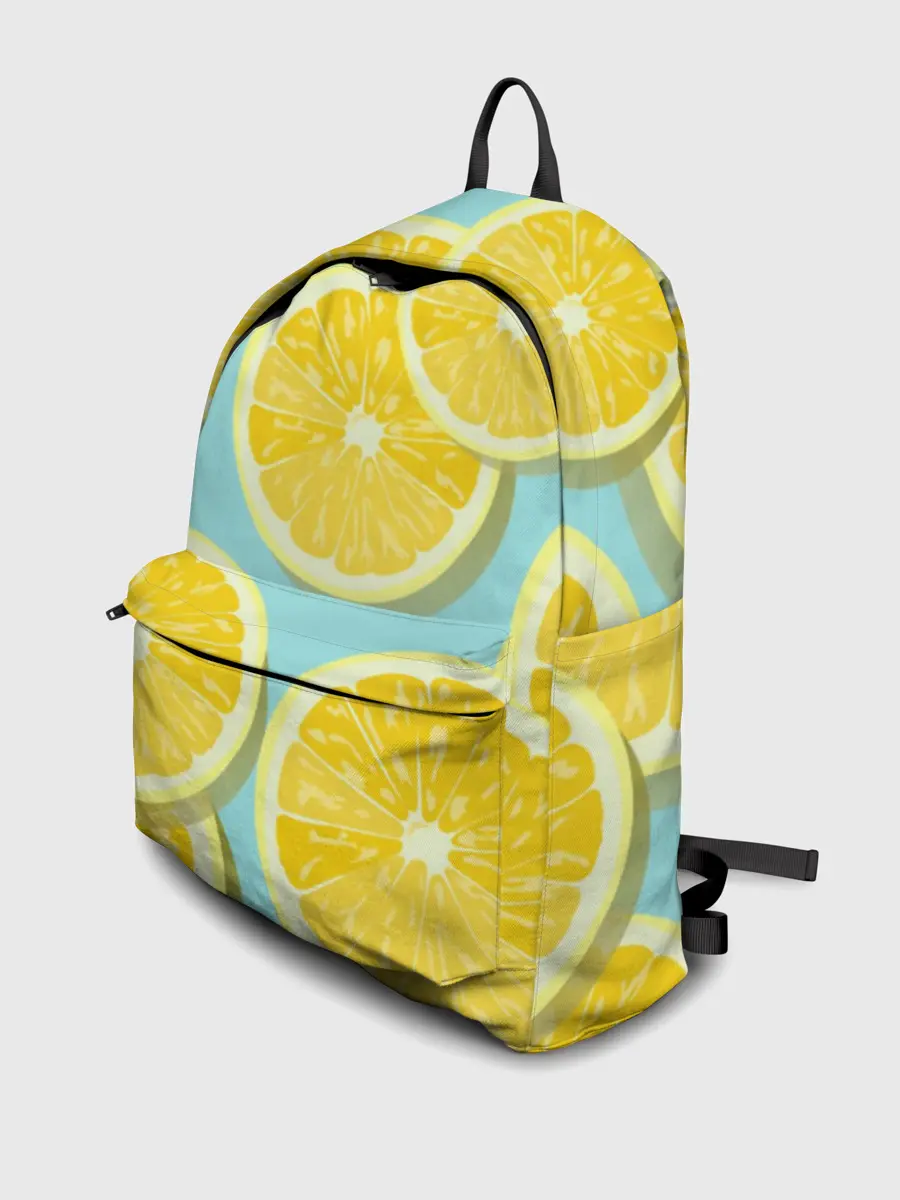Рюкзак джинсовый / лимончики
