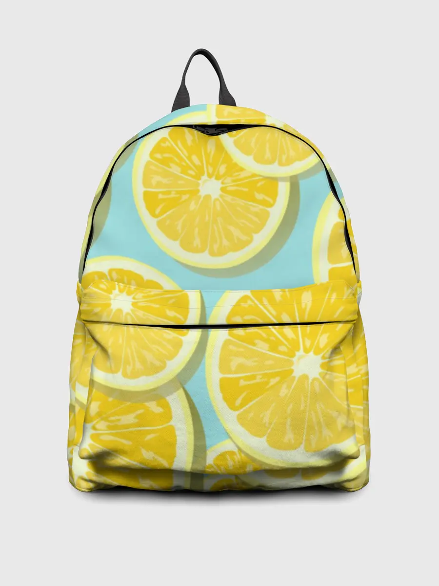 Рюкзак джинсовый / лимончики