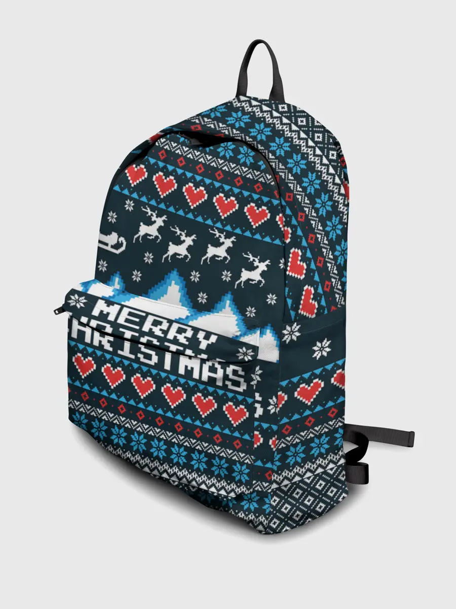 Рюкзак джинсовый / Свитер Merry Christmas