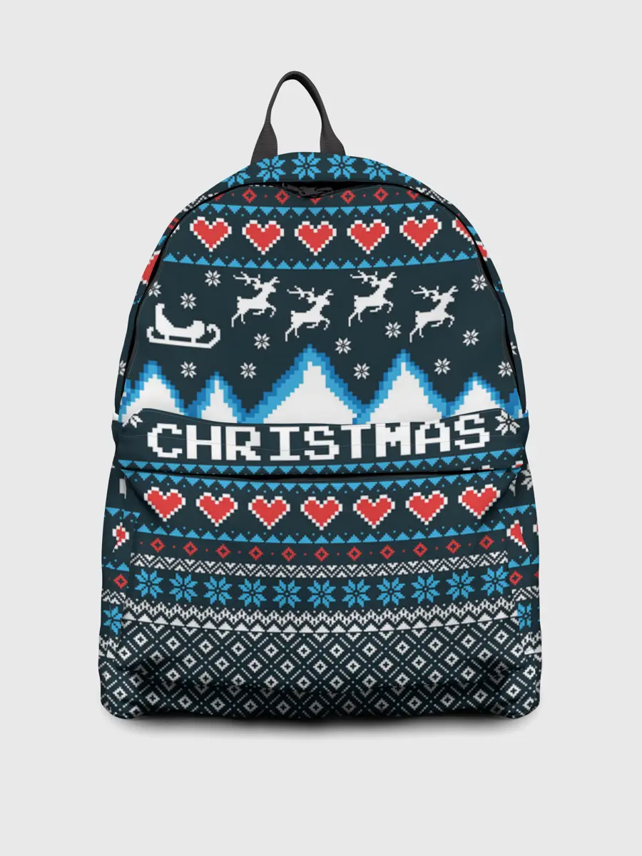Рюкзак джинсовый / Свитер Merry Christmas