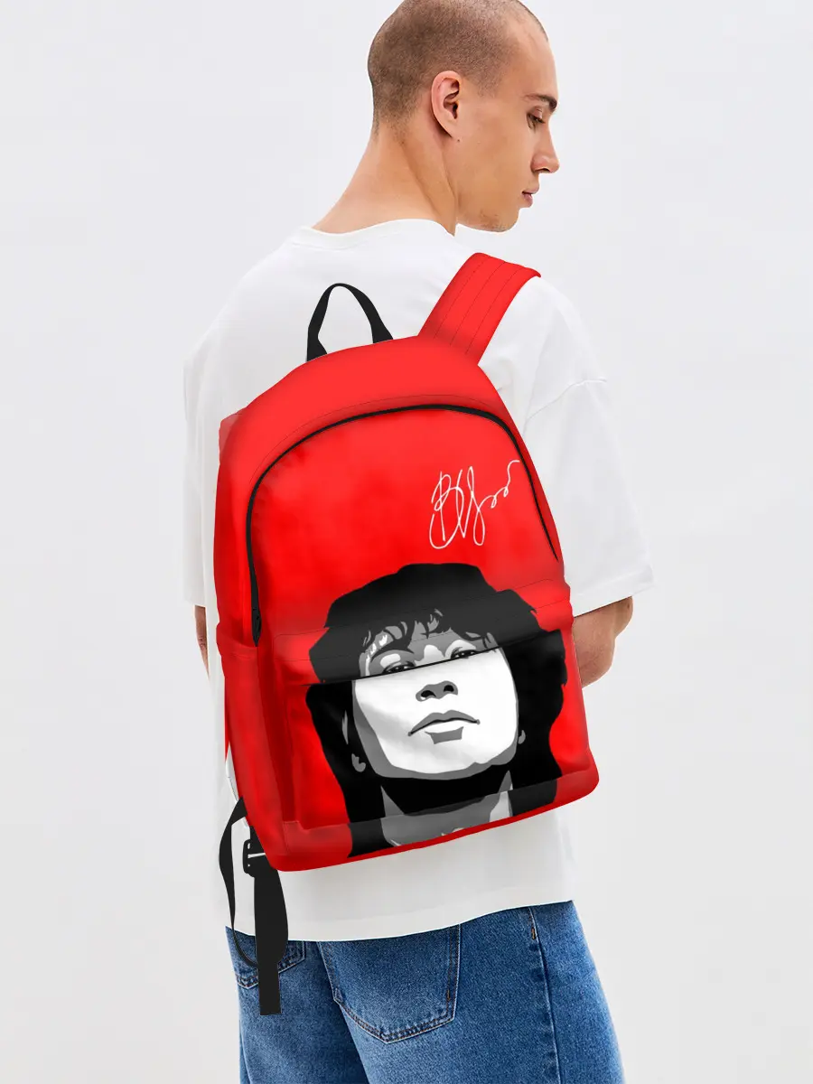 Рюкзак джинсовый / ВИКТОР ЦОЙ