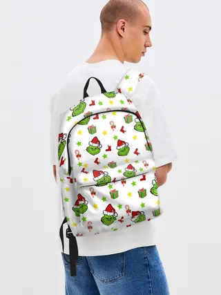 Рюкзак джинсовый / Гринч