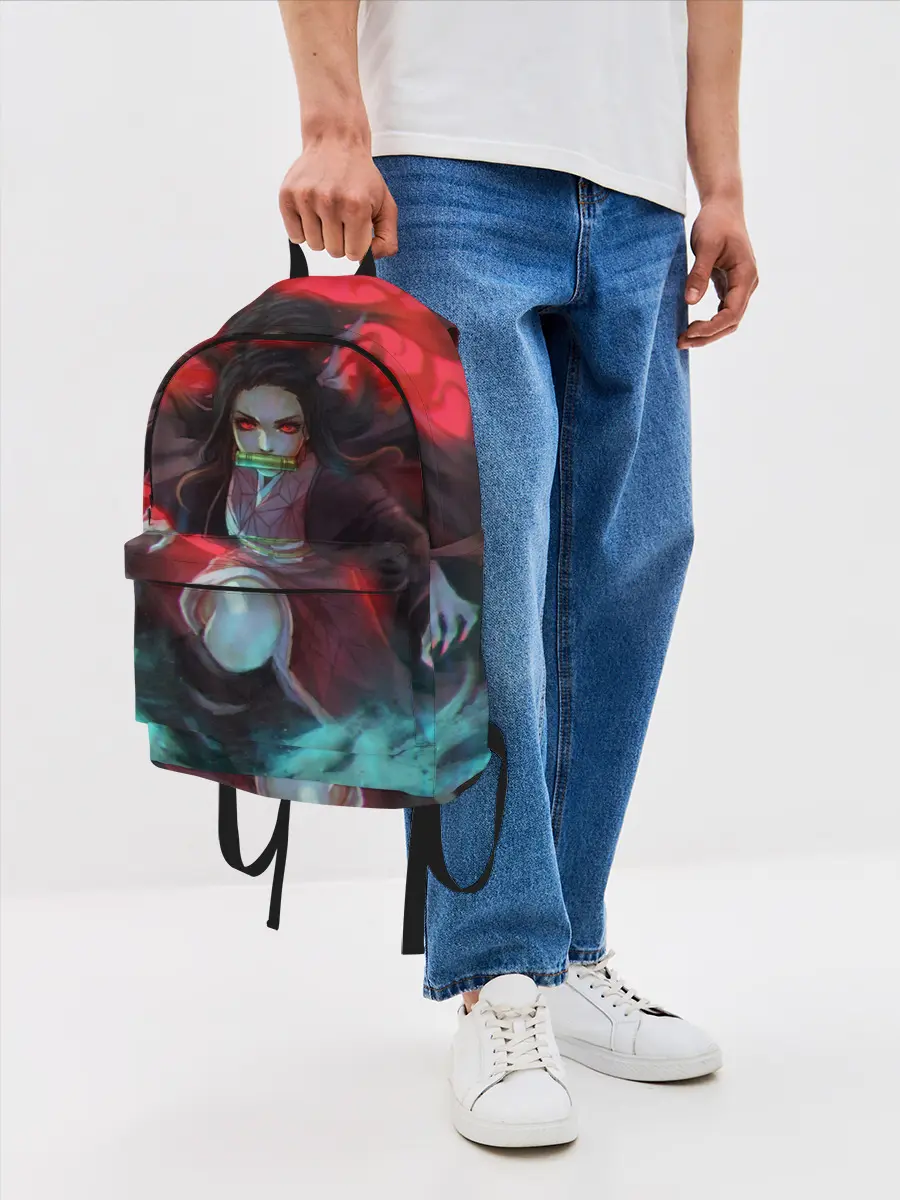 Рюкзак джинсовый / НЕЗУКО ИЗ КЛИНКА