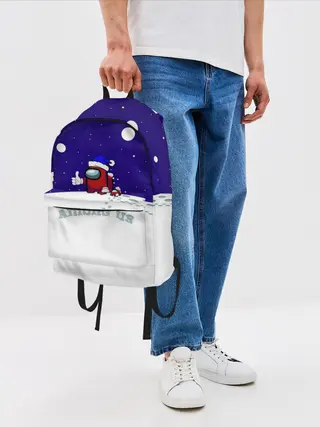 Рюкзак джинсовый / Зимний AMONG US