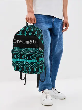 Рюкзак джинсовый / AMONG US - Crewmate НОВЫЙ ГОД