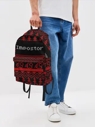 Рюкзак джинсовый / AMONG US - Impostor НОВЫЙ ГОД