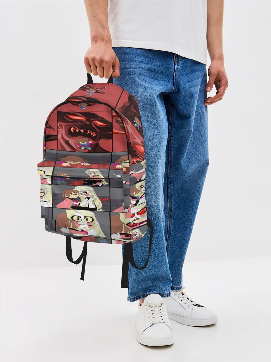 Рюкзак джинсовый / Отель Хазбин