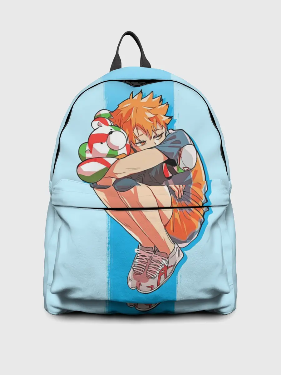 Рюкзак джинсовый / Хината на синем фоне