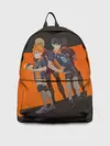 Рюкзак джинсовый / Karasuno оранжевая полоса