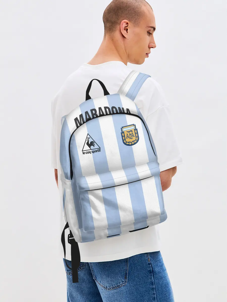 Рюкзак джинсовый / Diego Maradona 10