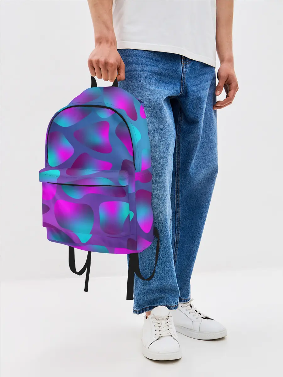 Рюкзак джинсовый / Неоновые капли