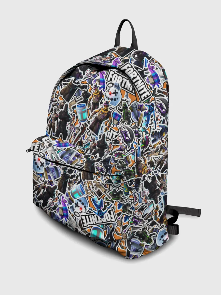 Рюкзак джинсовый / Fortnite Sticker Bombing