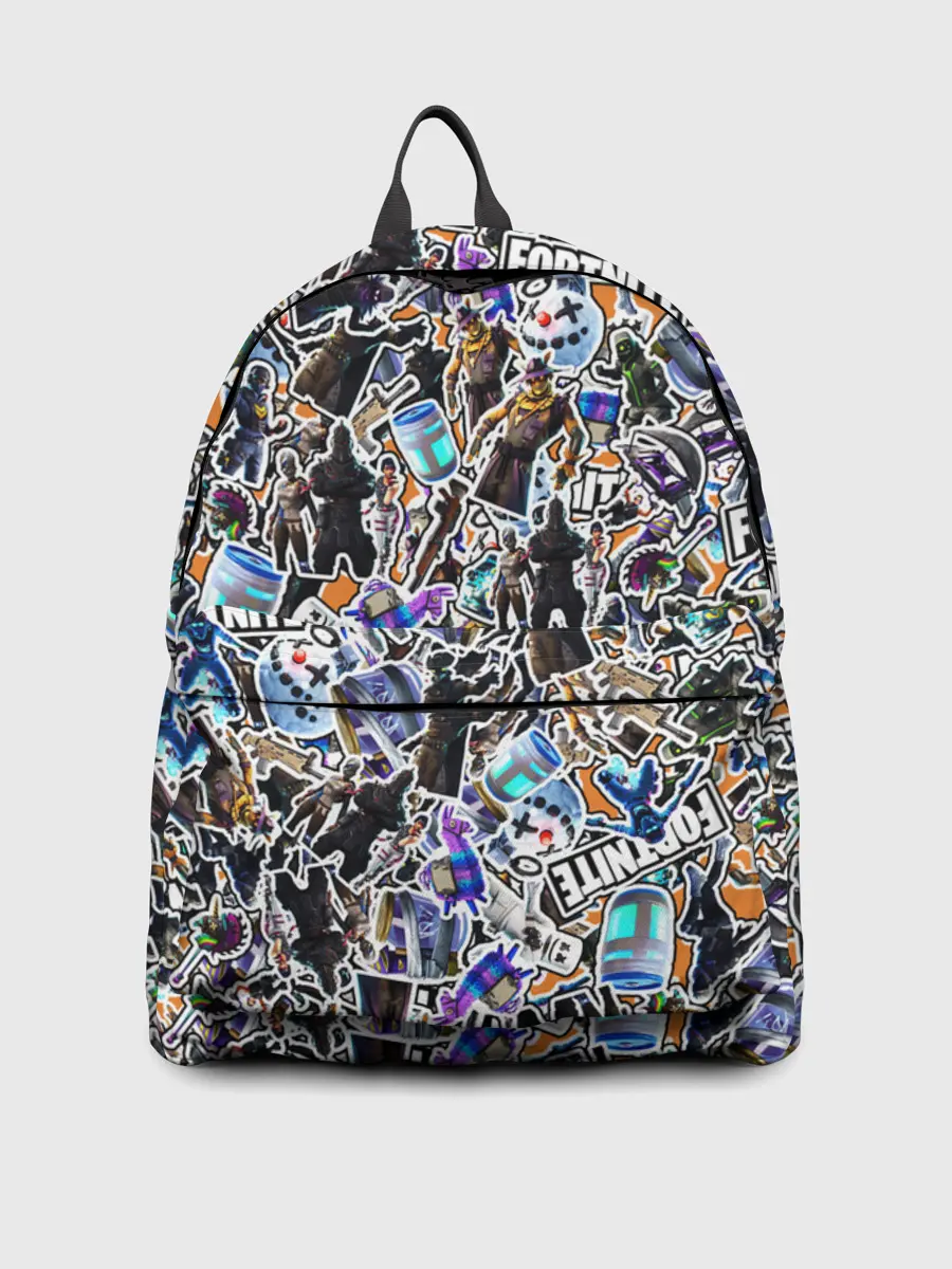 Рюкзак джинсовый / Fortnite Sticker Bombing