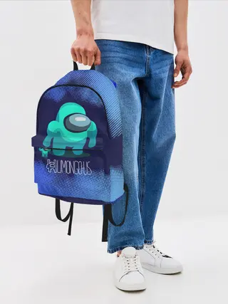 Рюкзак джинсовый / Among Us.