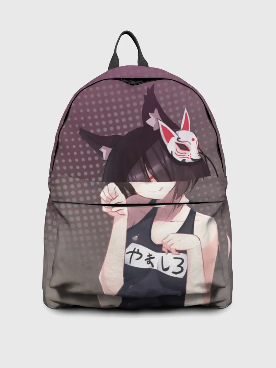 Рюкзак джинсовый / Azur Lane. Лазурный. Девушка