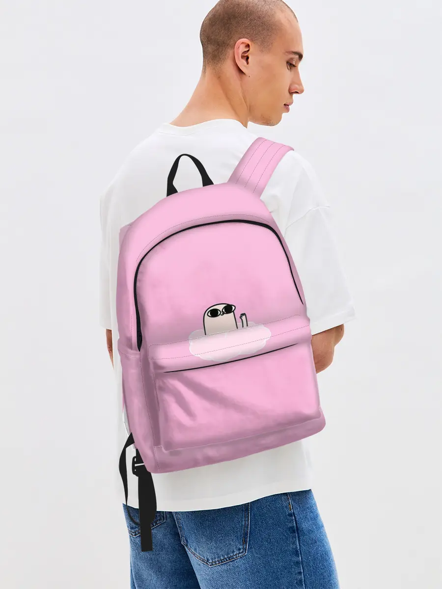 Рюкзак джинсовый / мем