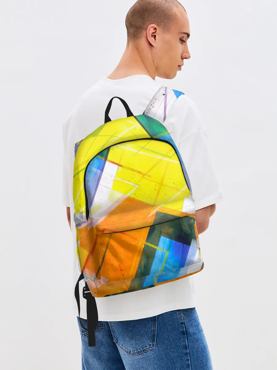 Рюкзак джинсовый / Геометрический хаос