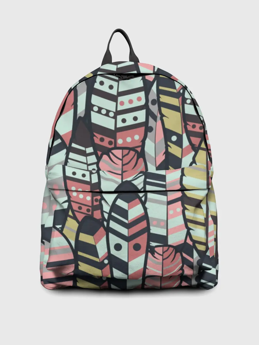 Рюкзак джинсовый / Индейские перья