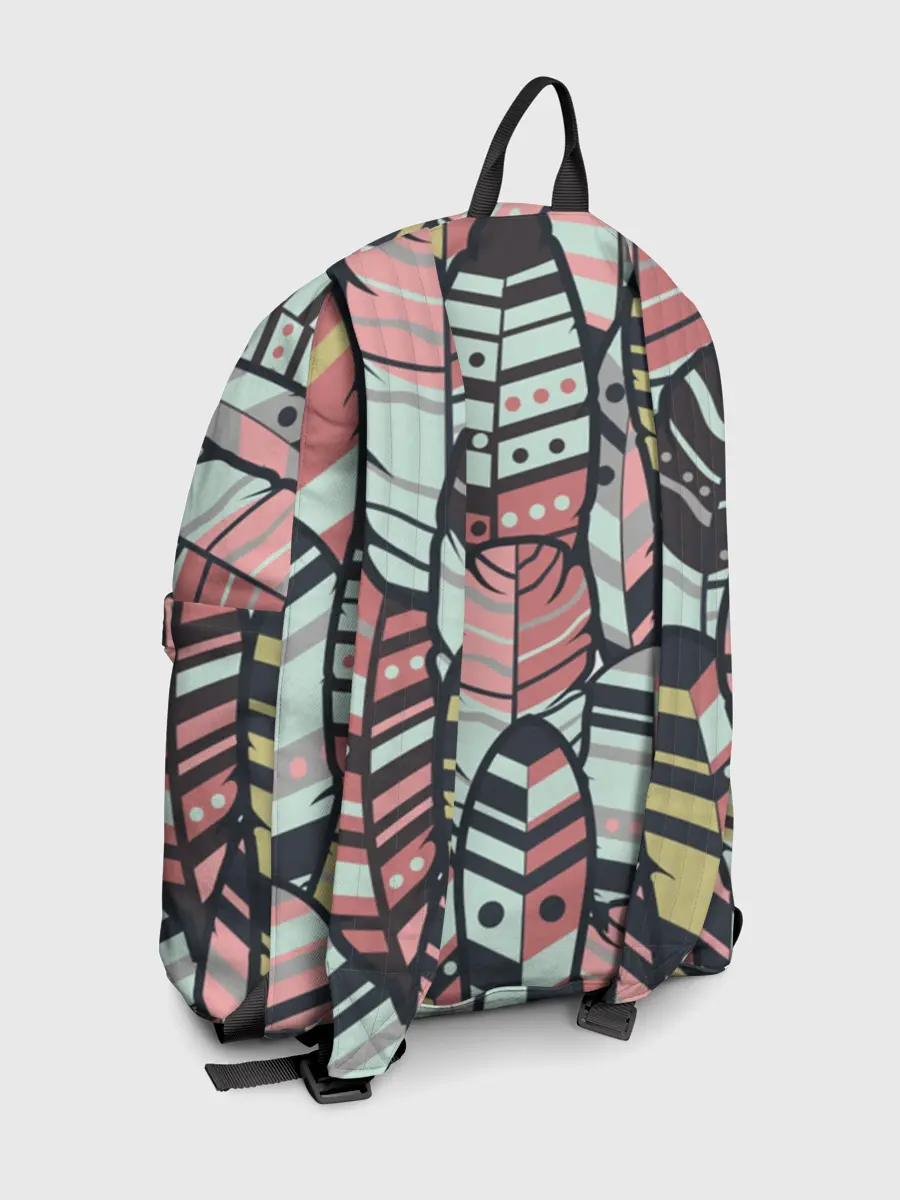 Рюкзак джинсовый / Индейские перья