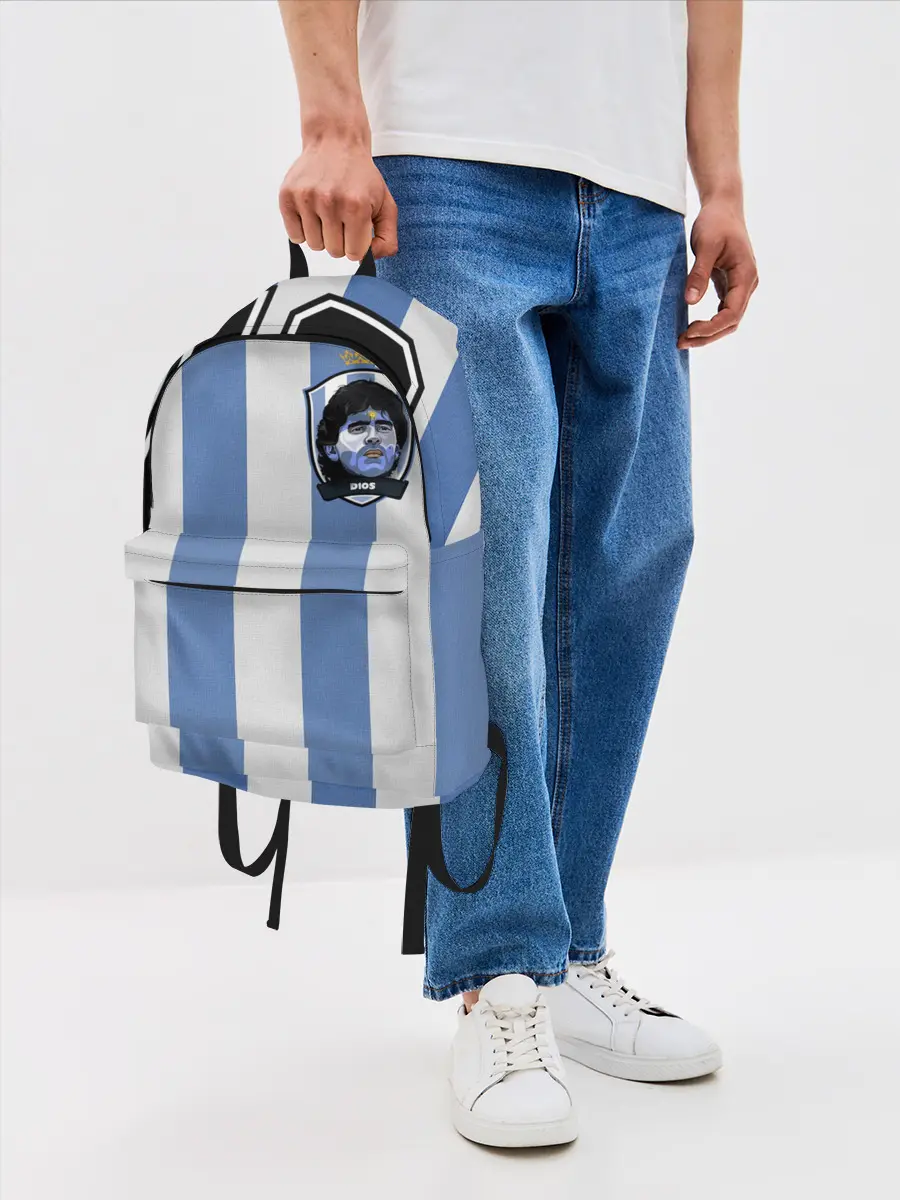 Рюкзак джинсовый / Диего Армандо Марадона D10S