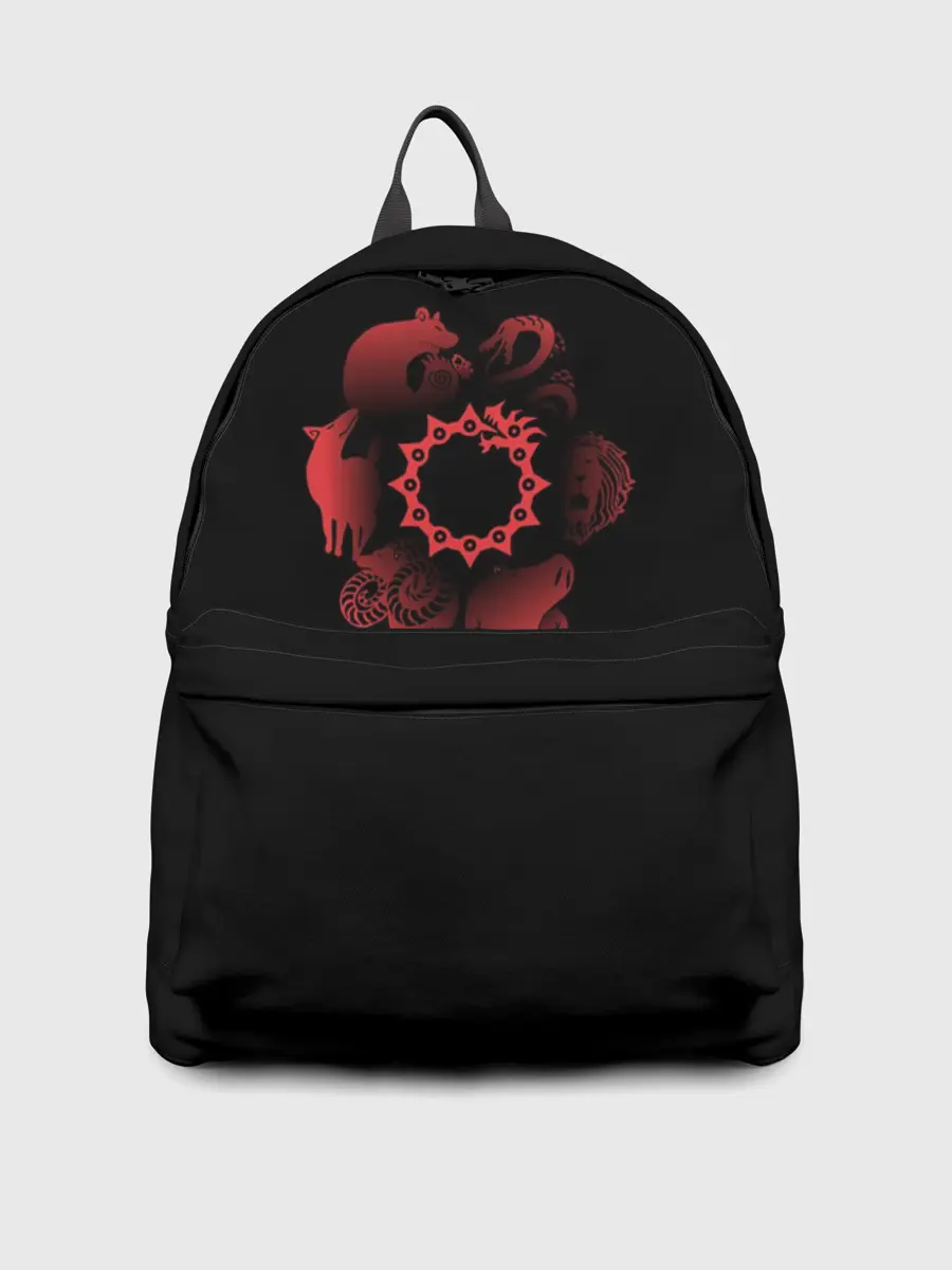 Рюкзак джинсовый / 7 смертных грехов лого