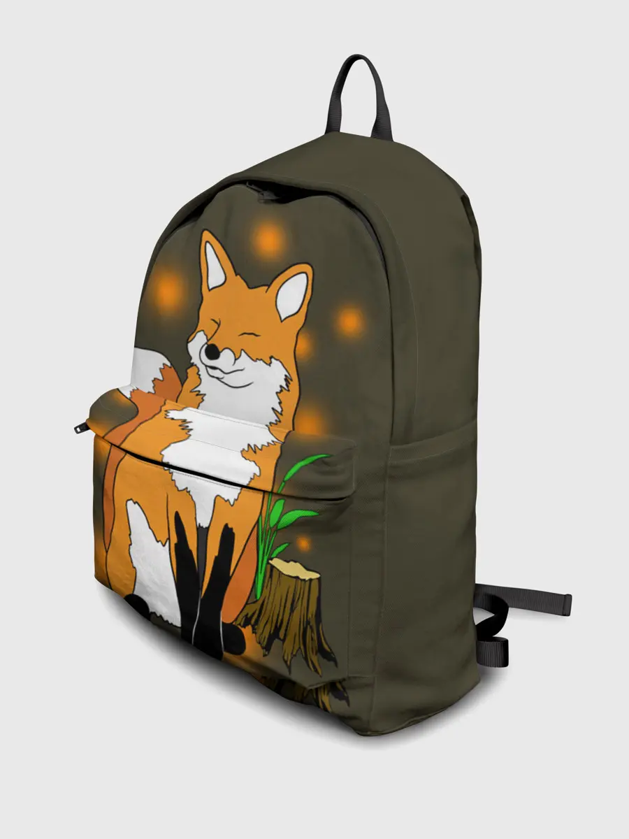 Рюкзак джинсовый / Лиса в лесу