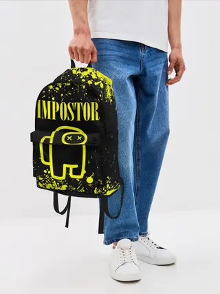 Рюкзак джинсовый / AMONG US IMPOSTOR