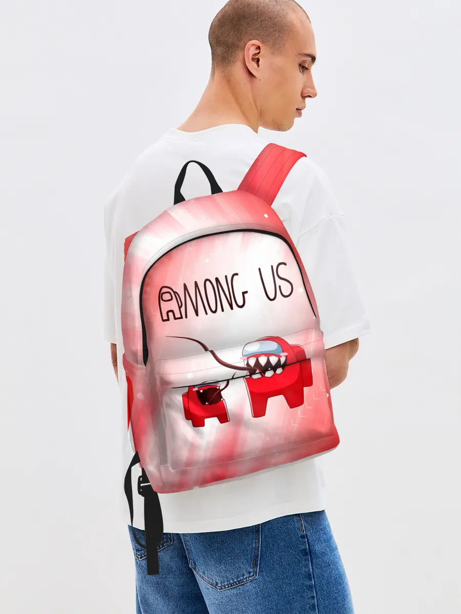 Рюкзак джинсовый / AMONG US - Impostor + Mini