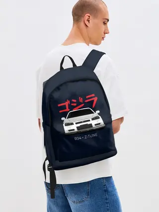 Рюкзак джинсовый / Skyline R34 Z-Tune