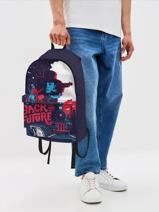 Рюкзак джинсовый / назад в будущее