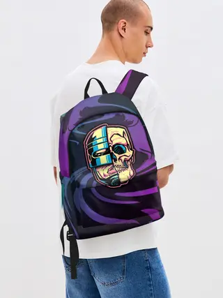 Рюкзак джинсовый / Робот полицейский