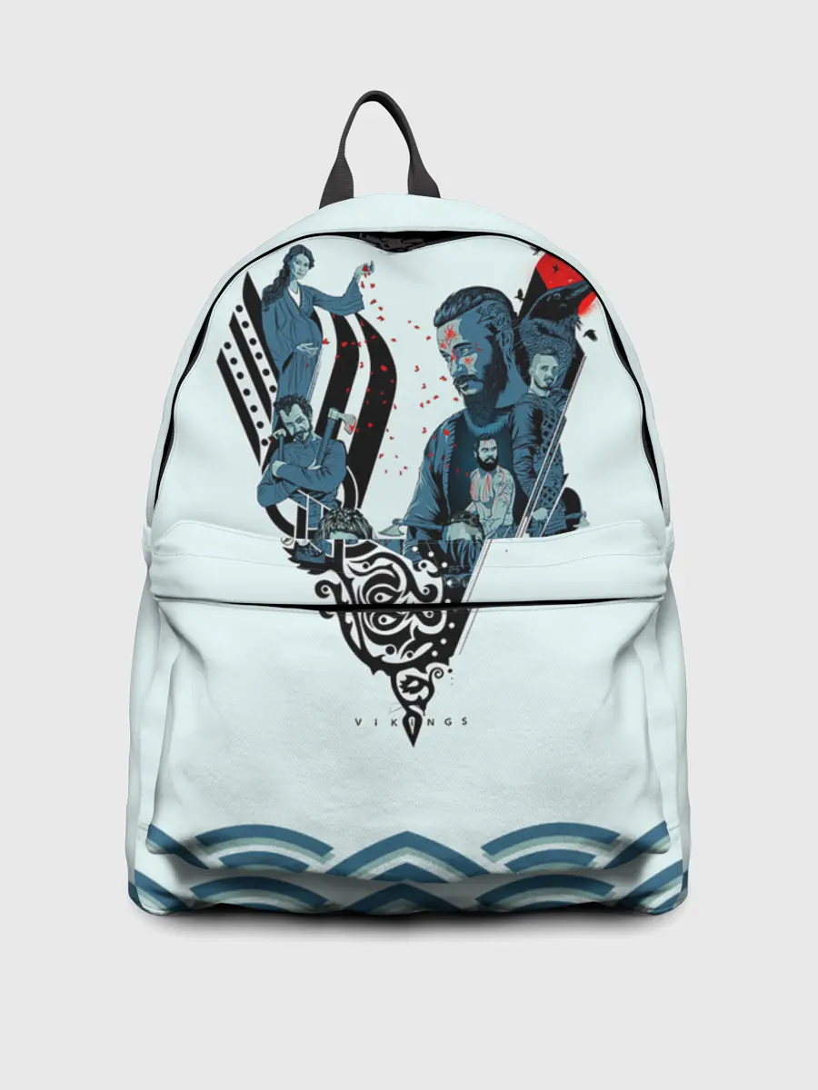 Рюкзак джинсовый / Викинги