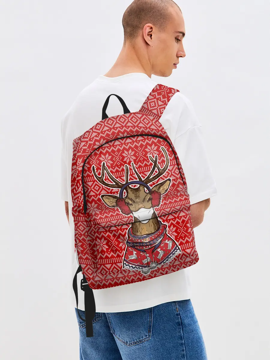 Рюкзак джинсовый / Deer in a medical mask