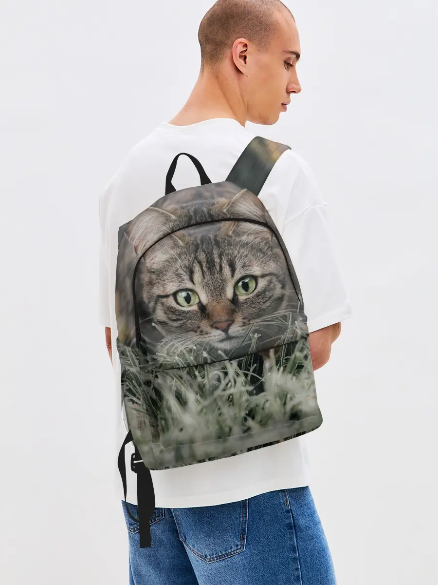 Рюкзак джинсовый / Кошка