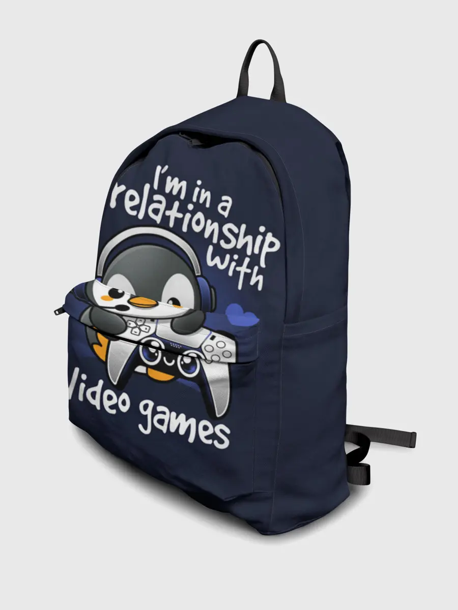 Рюкзак джинсовый / У меня отношения с играми