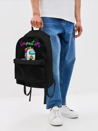 Рюкзак джинсовый / Среди нас -Единорог