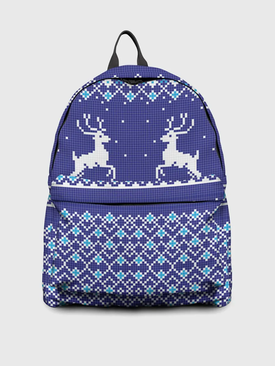 Рюкзак джинсовый / Олени