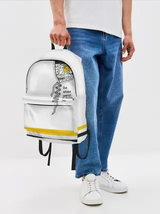 Рюкзак джинсовый / Внутри тебя целый мир