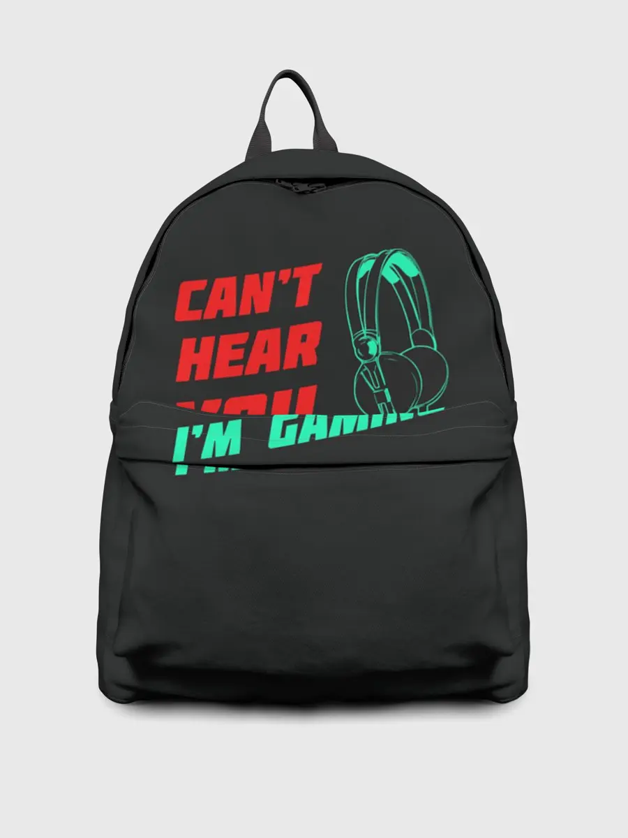 Рюкзак джинсовый / Cant Hear You Im Gaming