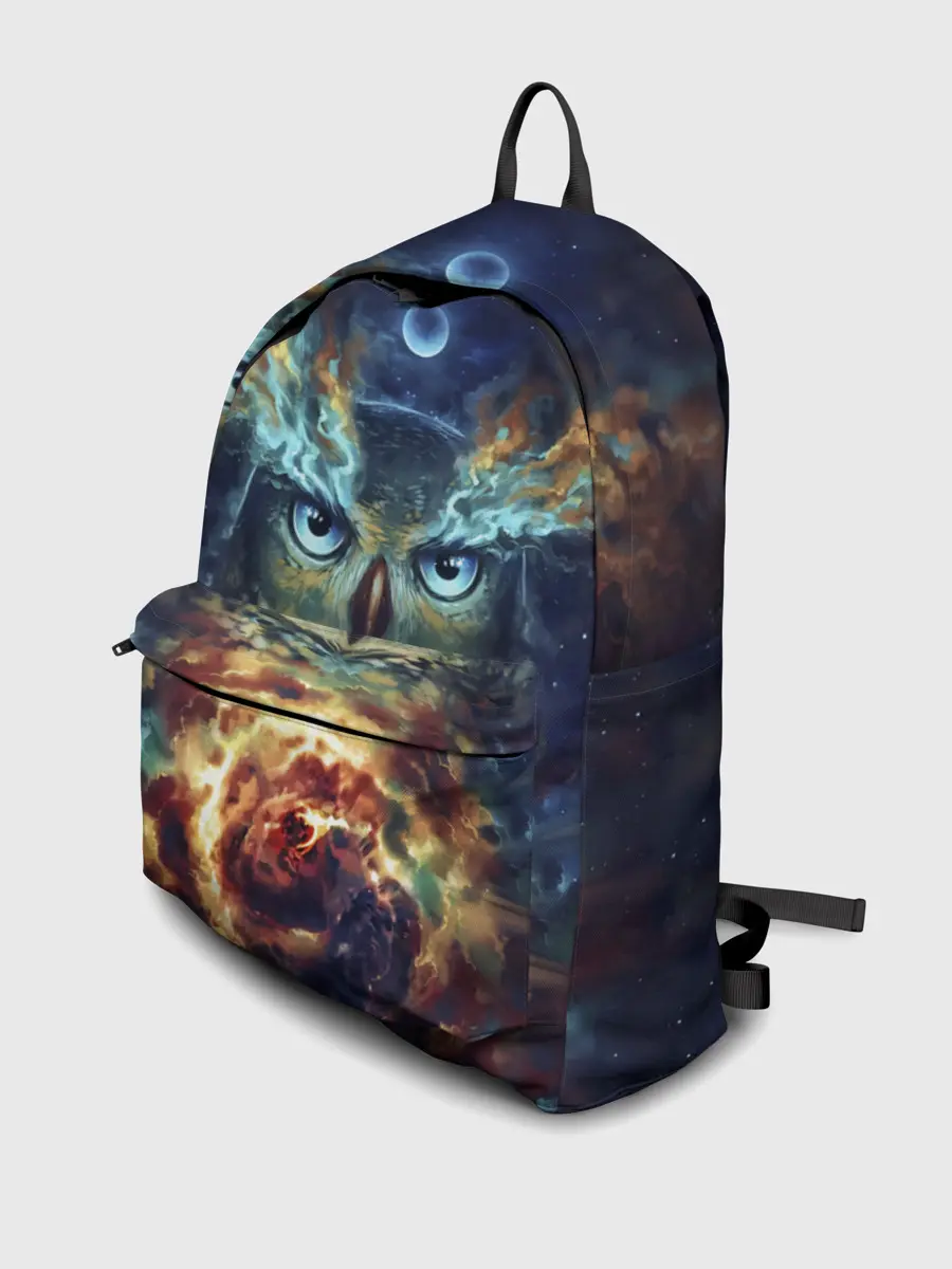 Рюкзак джинсовый / Сова Космос